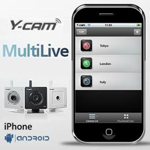 Ingyenes Y-cam program iPhone-ra s Android-ra is