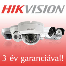 3 v garancia Hikvision kamerkra