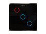 Heltun Touch Panel Switch Trio (fekete-ezst)