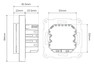 Heatit Z-TRM6 thermostat (RAL 9003)